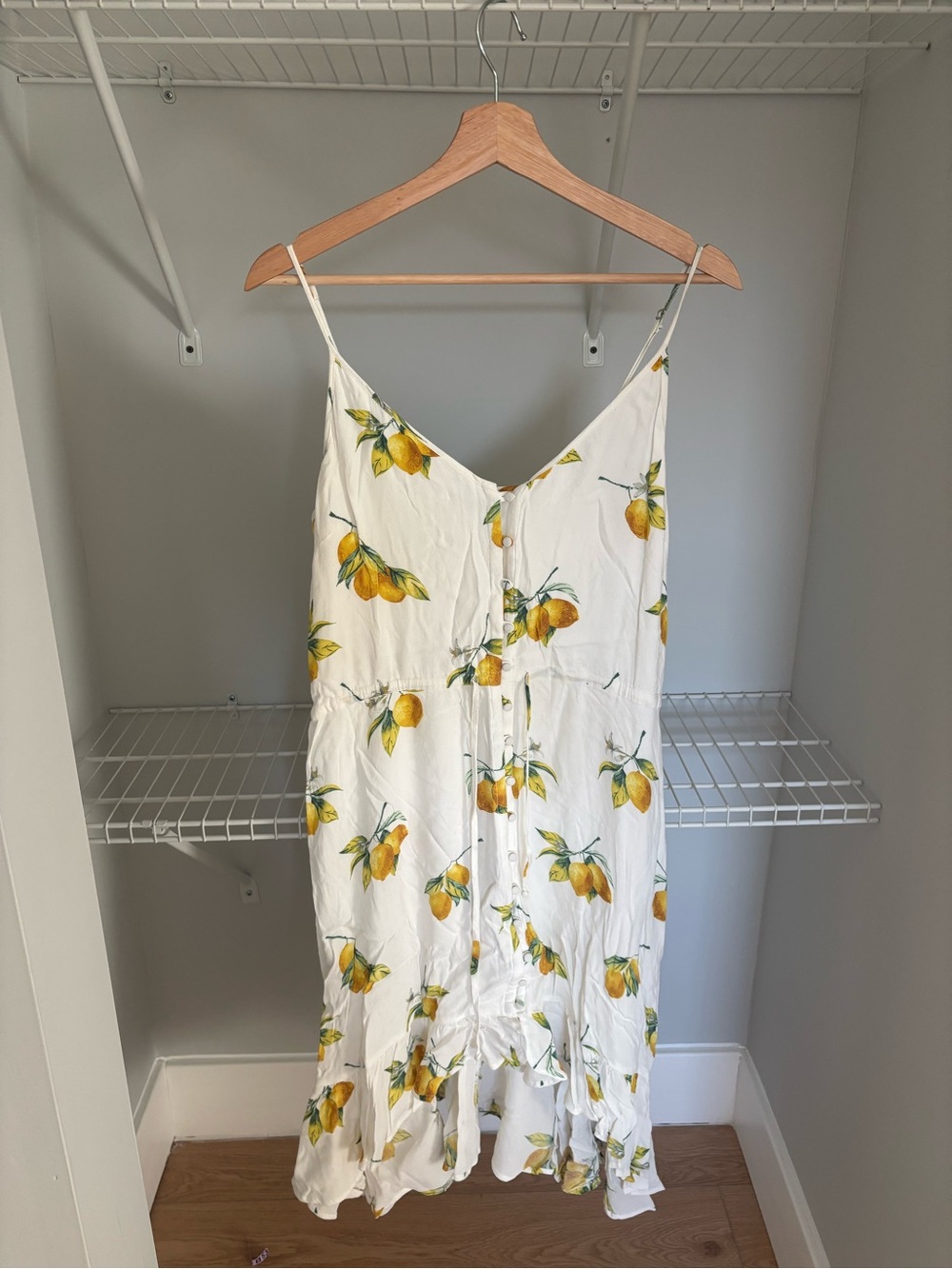 Rails White Lemon Print Sundress